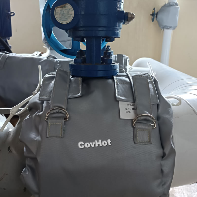 柔性蝶閥保溫套 工廠防泄漏隔熱罩 耐高溫 節(jié)能耐酸堿